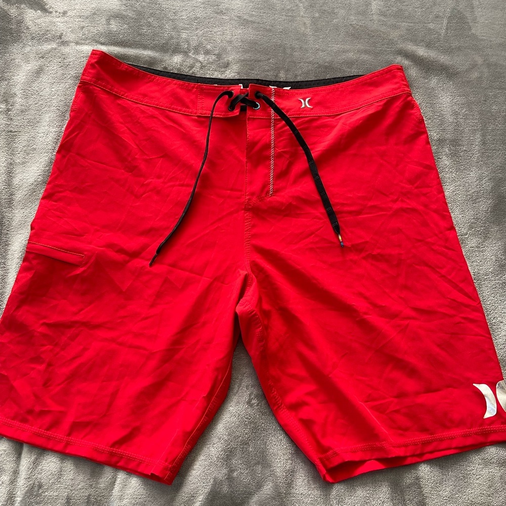 Red Hurley Board Shorts